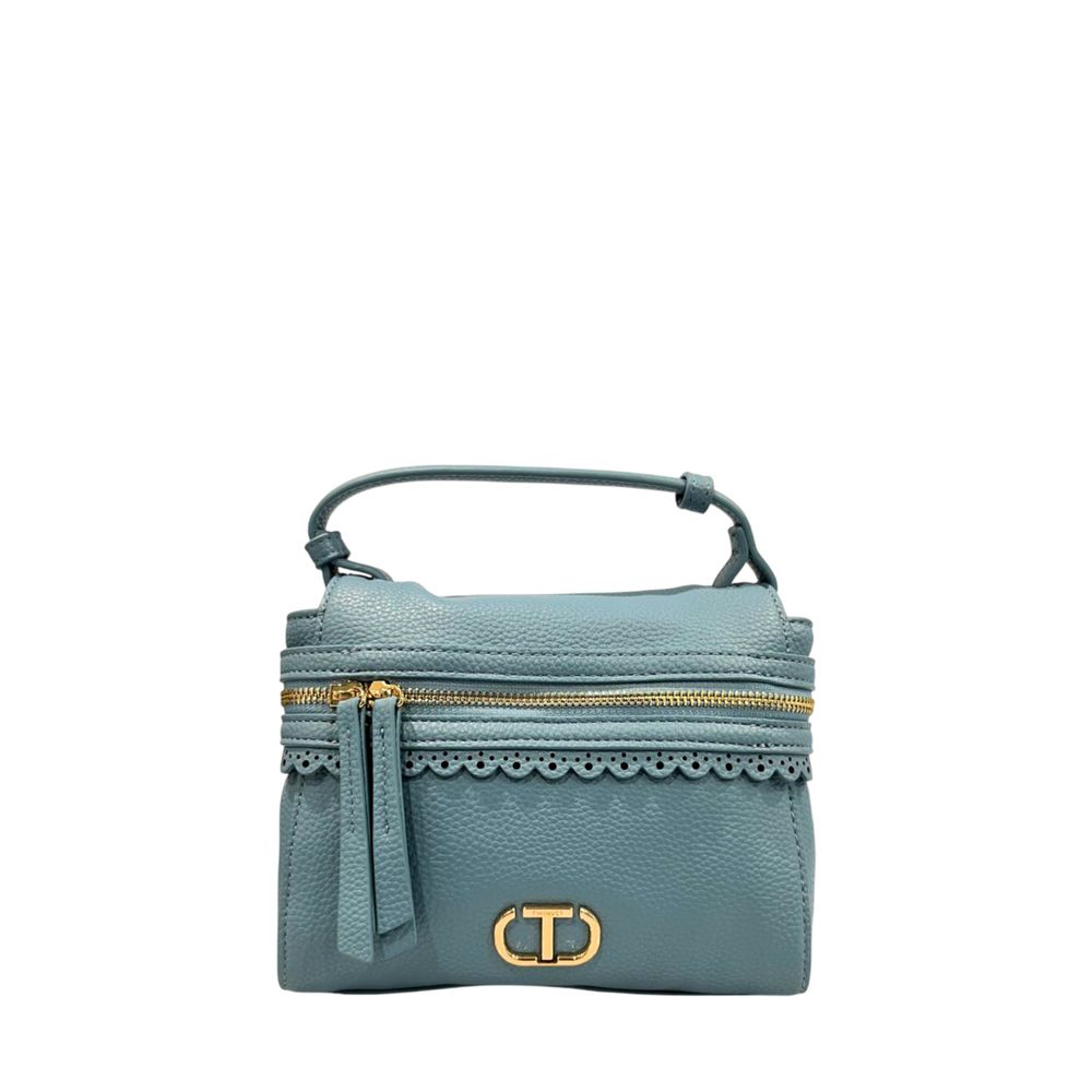 Twinset Blue PU Mini Handbag for Women - Chic & Versatile