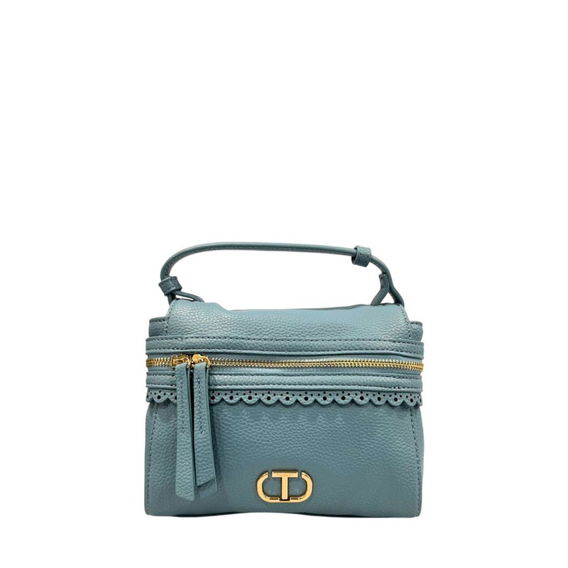 Twinset Blue PU Mini Handbag for Women - Chic & Versatile