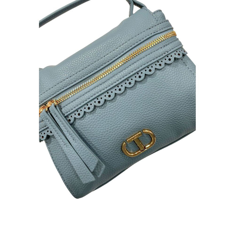Twinset Blue PU Mini Handbag for Women - Chic & Versatile