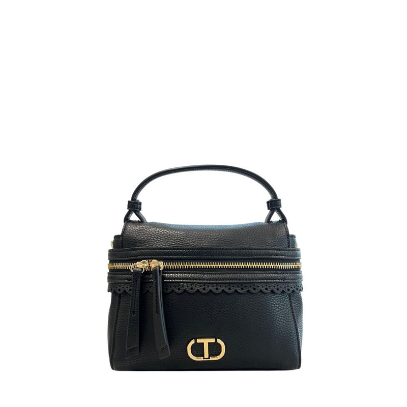 Twinset Black PU Women's Handbag - Chic & Versatile Accessory
