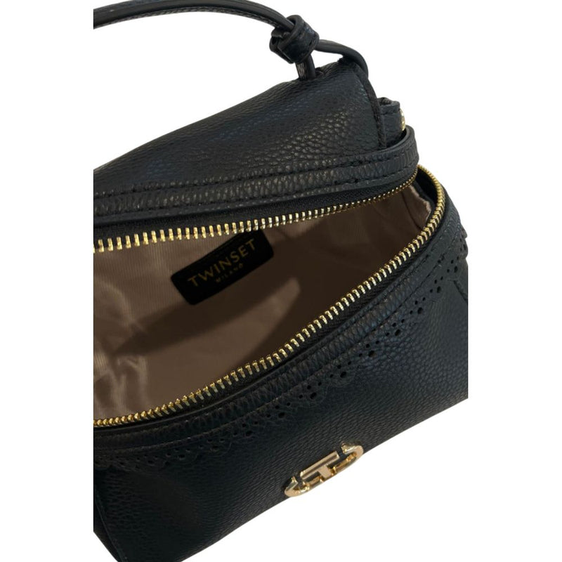 Twinset Black PU Women's Handbag - Chic & Versatile Accessory