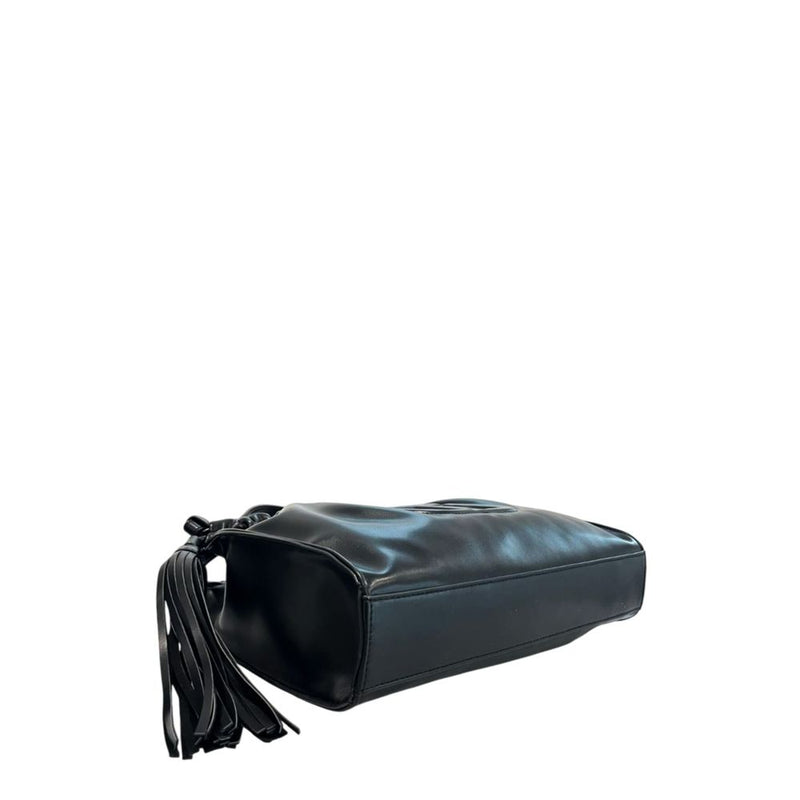 Twinset Black PU Women Shoulder Bag - Chic & Elegant Design