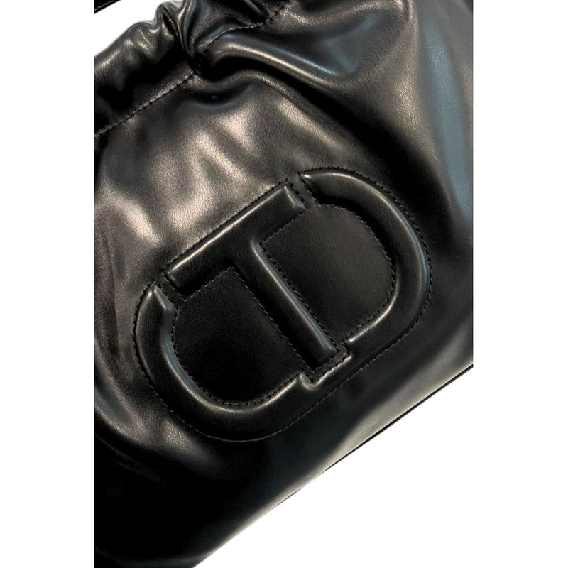 Twinset Black PU Women Shoulder Bag - Chic & Elegant Design