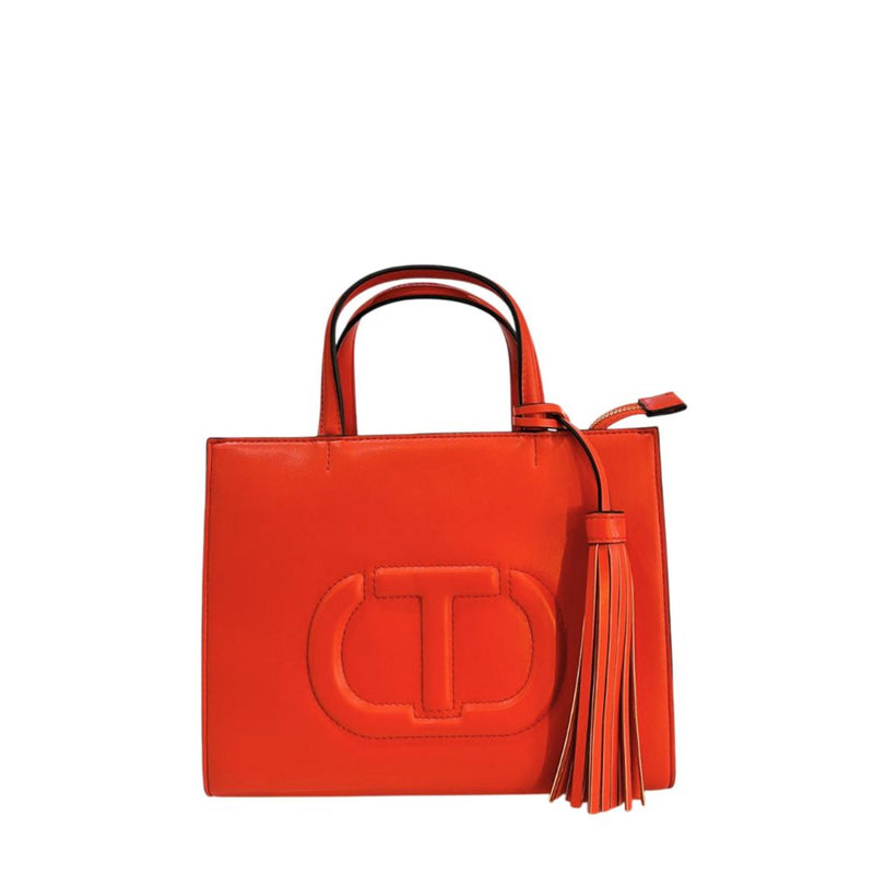 Twinset Orange Faux Leather Handbag - Stylish & Versatile