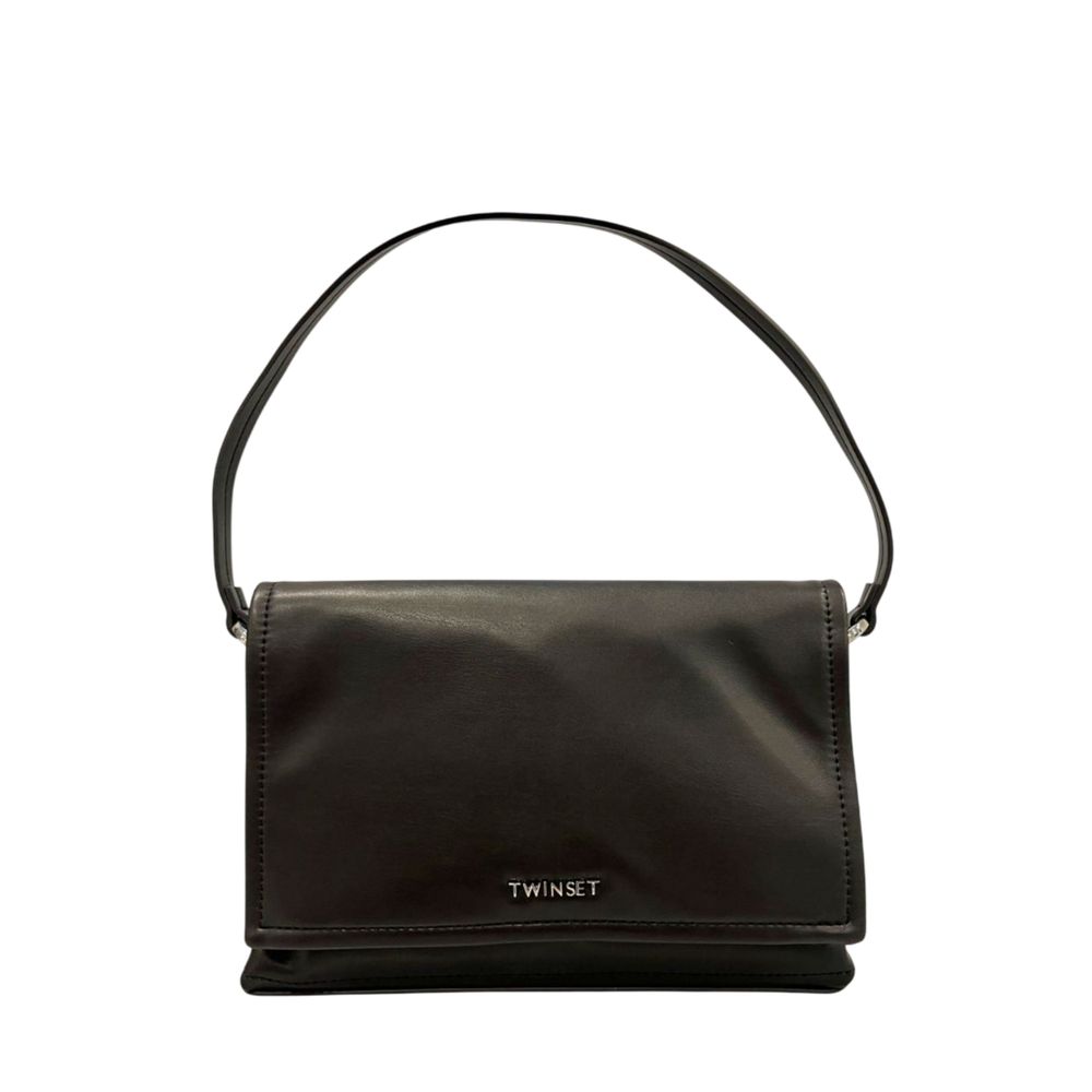Twinset Black Polyethylene Clutch Bag - Élégance et Polyvalence