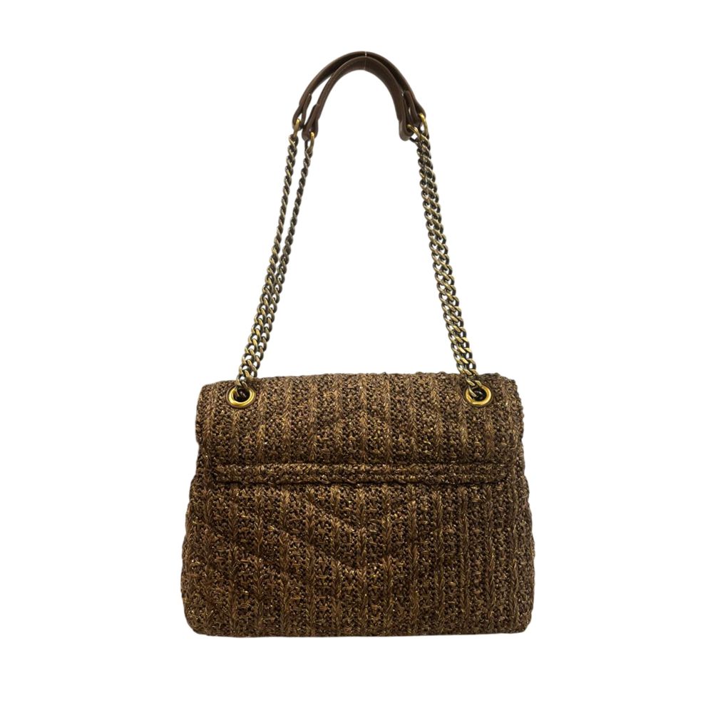 Sac à bandoulière en polypropylène marron Twinset