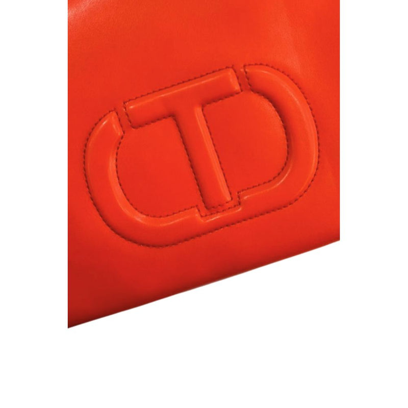 Twinset Orange Faux Leather Handbag - Stylish & Versatile