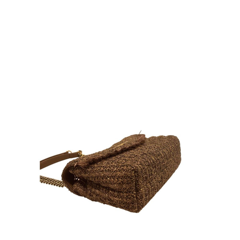 Sac à bandoulière en polypropylène marron Twinset
