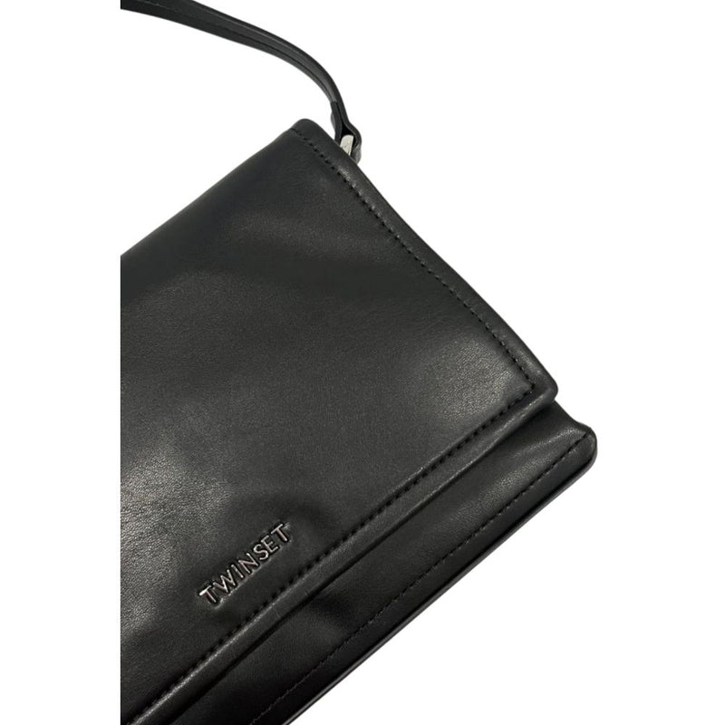 Twinset Black Polyethylene Clutch Bag - Élégance et Polyvalence