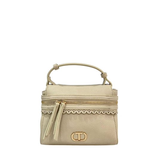 Sac à bandoulière en polyéthylène beige Twinset - Mini élégant
