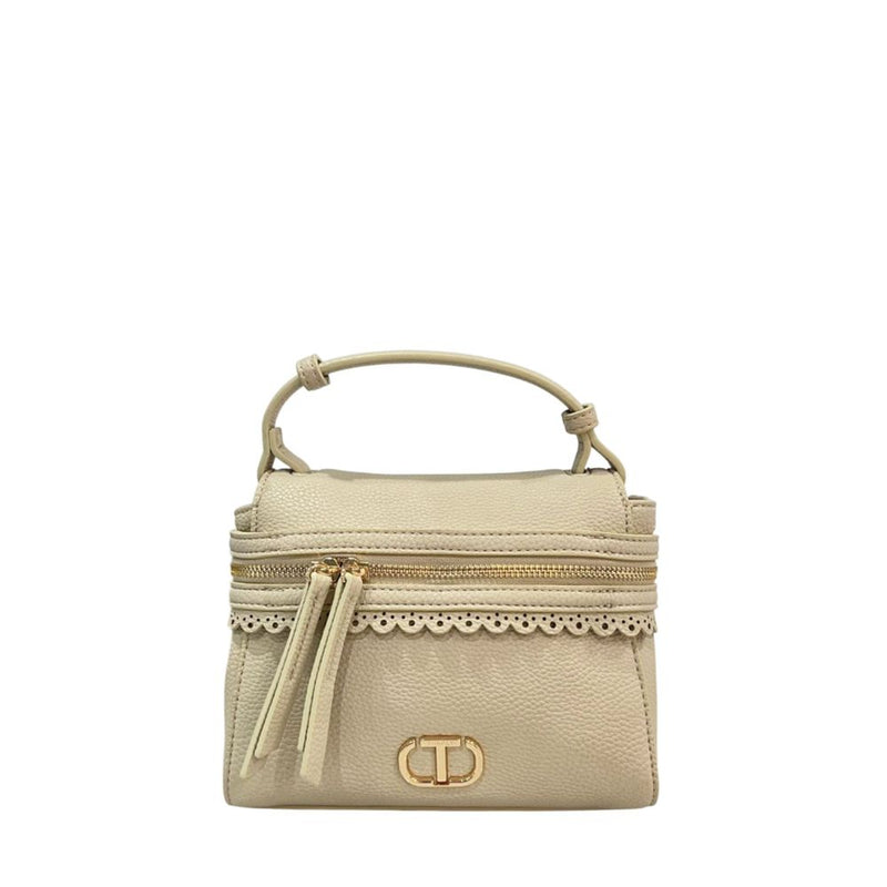 Sac à bandoulière en polyéthylène beige Twinset - Mini élégant