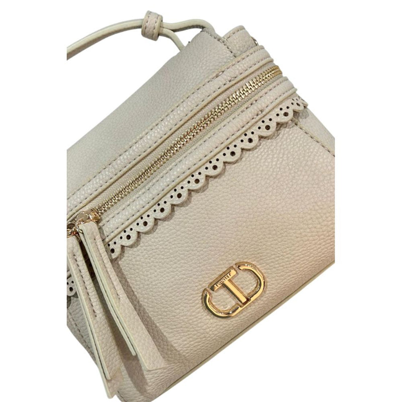 Sac à bandoulière en polyéthylène beige Twinset - Mini élégant