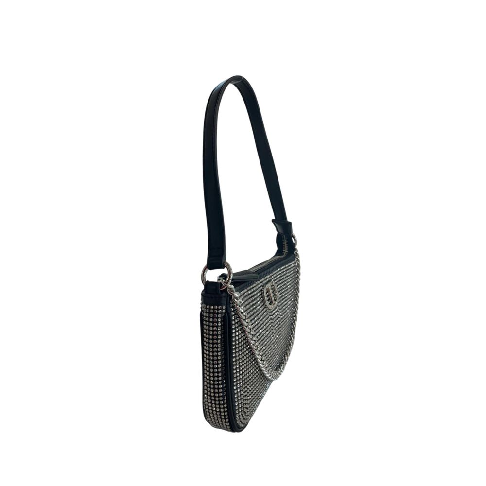 Sac à bandoulière en polyuréthane noir Twinset - Élégant et Pratique