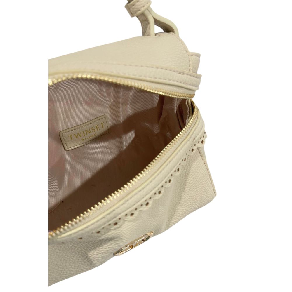 Sac à bandoulière en polyéthylène beige Twinset - Mini élégant