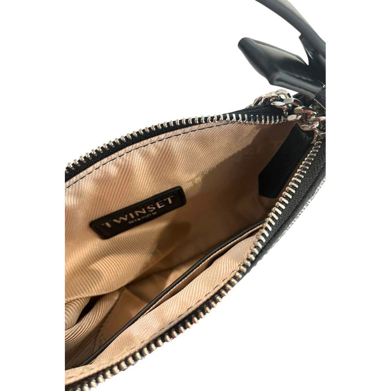 Sac à bandoulière en polyuréthane noir Twinset - Élégant et Pratique
