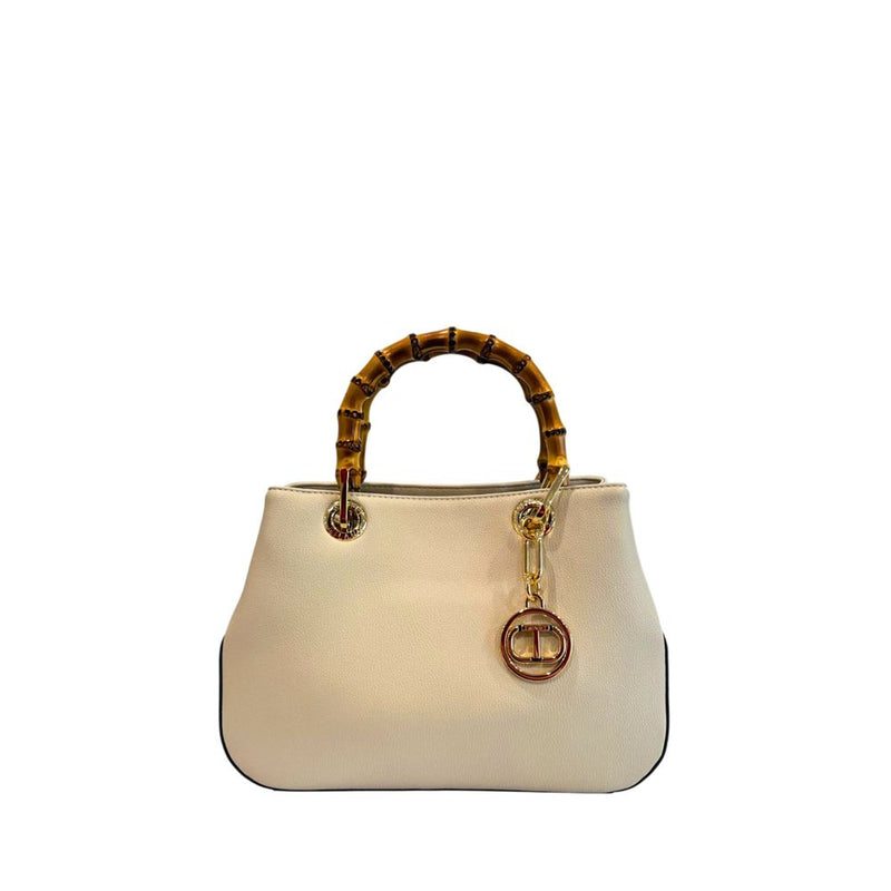 Twinset Beige PU Handbag - Stylish & Functional Women's Accessory