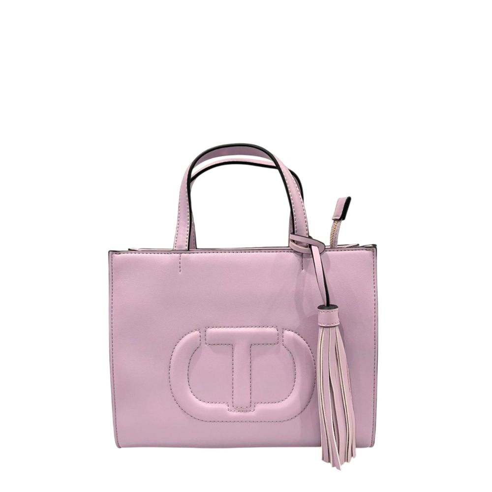 Sac à bandoulière en polyéthylène multicolore Twinset avec franges