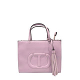 Sac à bandoulière en polyéthylène multicolore Twinset avec franges