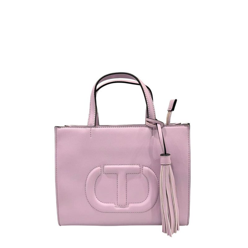 Twinset Multicolor Polyethylene Shoulder Bag with Fringe Detail