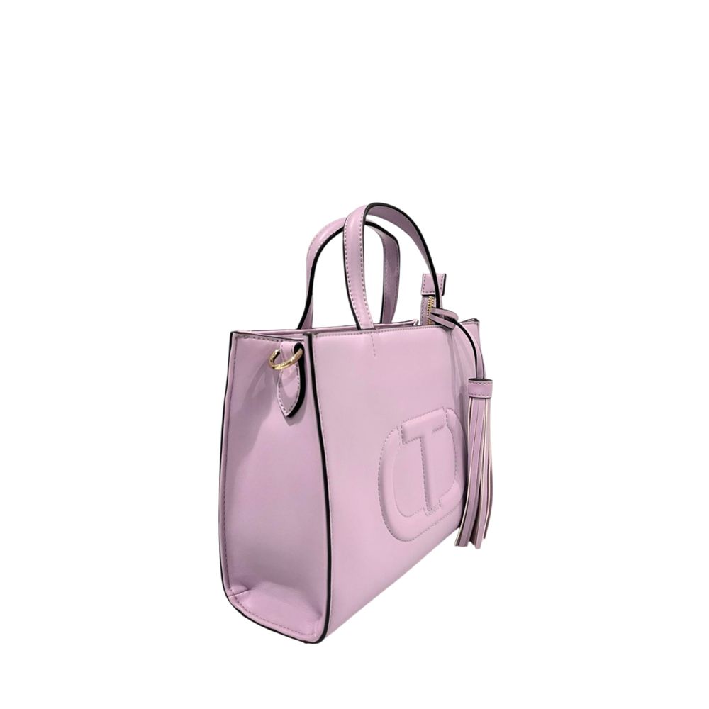 Sac à bandoulière en polyéthylène multicolore Twinset avec franges