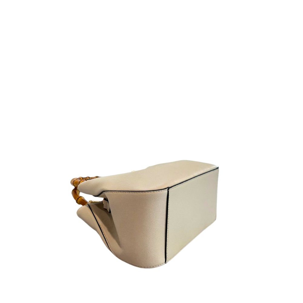 Twinset Beige PU Women Handbag - Stylish & Functional