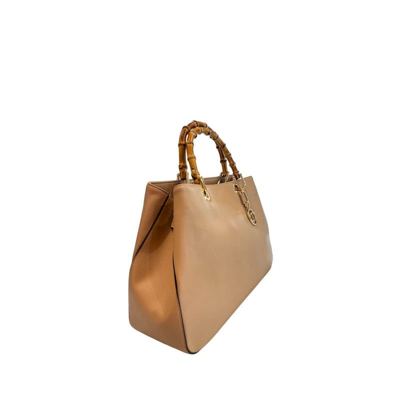 Twinset Brown PU Women Handbag - Chic & Functional Accessory