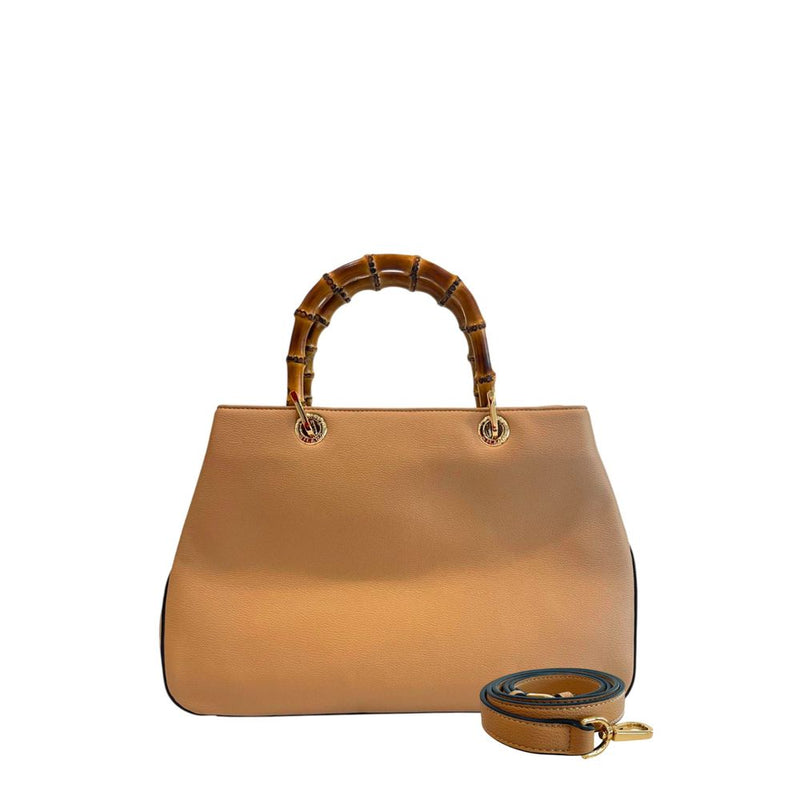 Twinset Brown PU Women Handbag - Chic & Functional Accessory