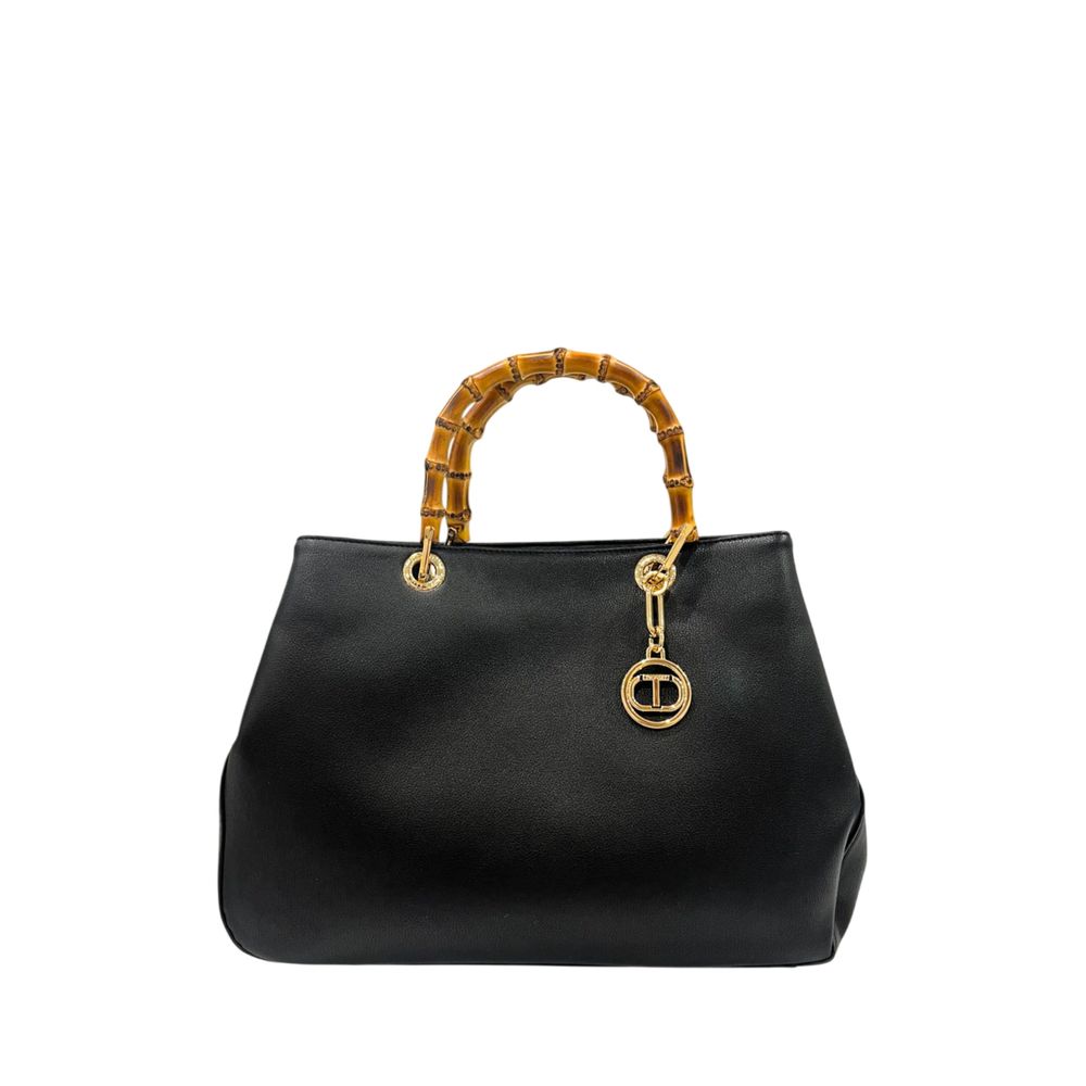 Twinset Black PU Handbag for Women - Elegant & Versatile