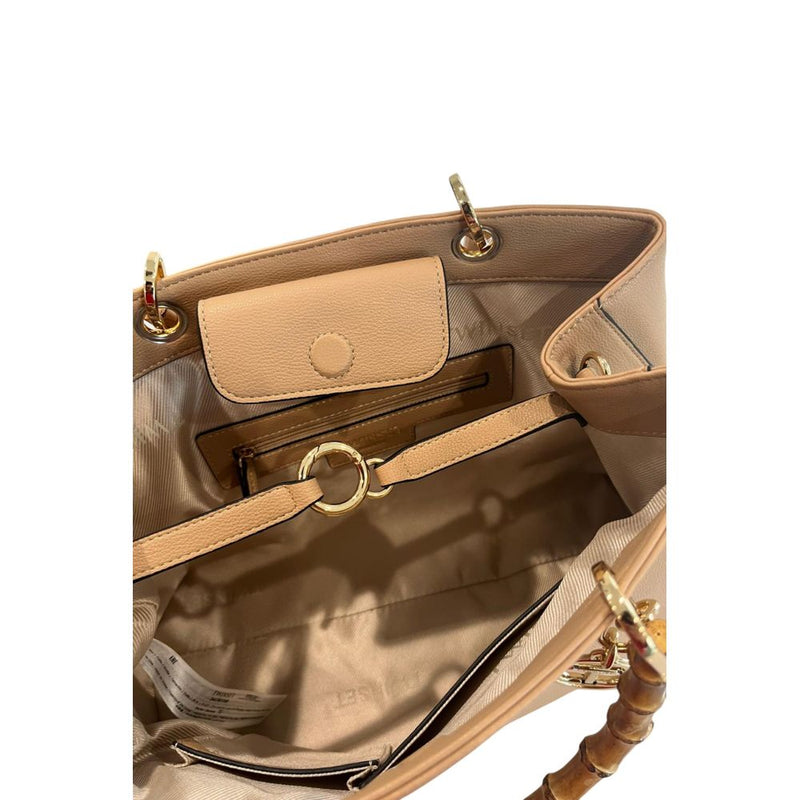 Twinset Brown PU Women Handbag - Chic & Functional Accessory