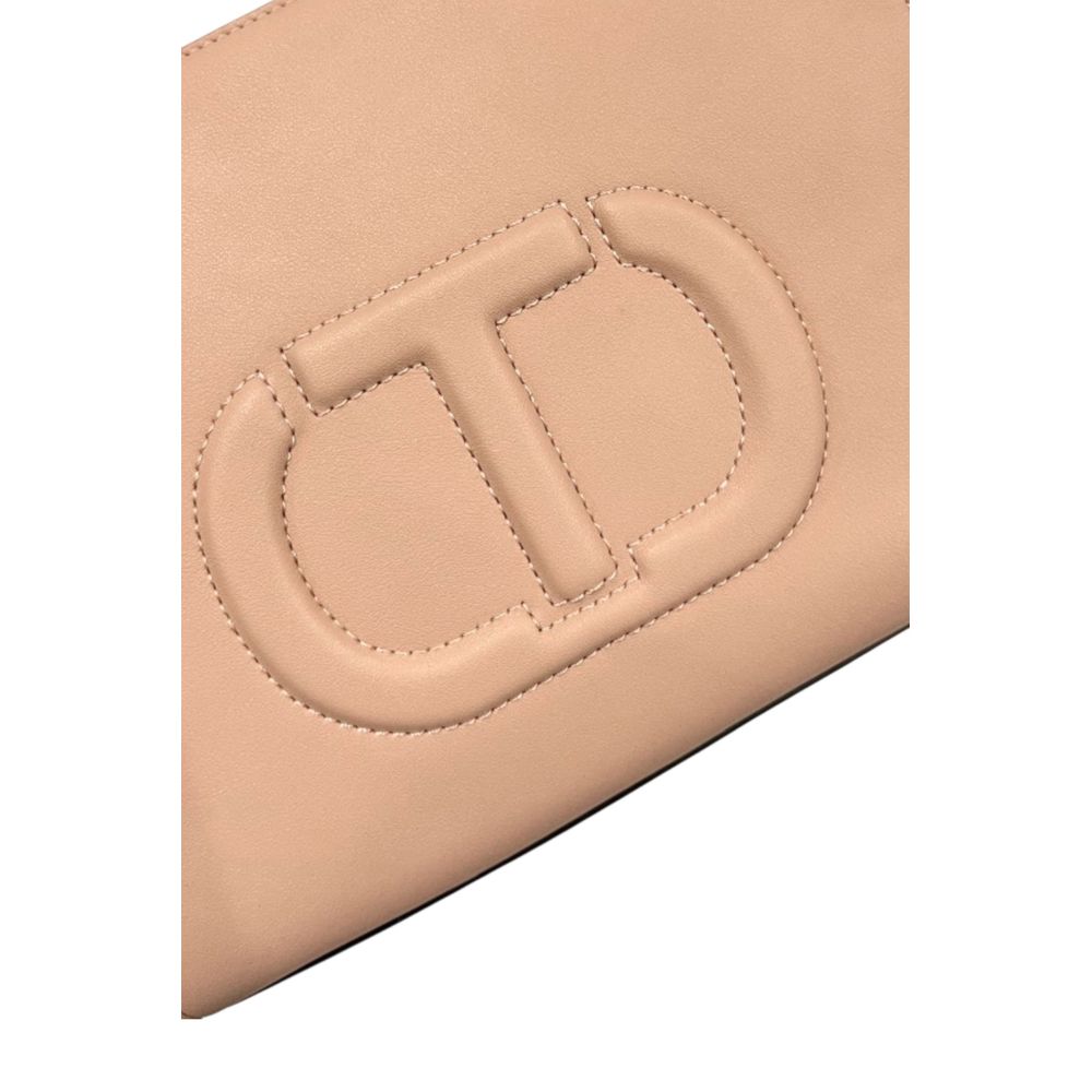 Sac à main en PU rose Twinset pour femmes - Élégant et polyvalent
