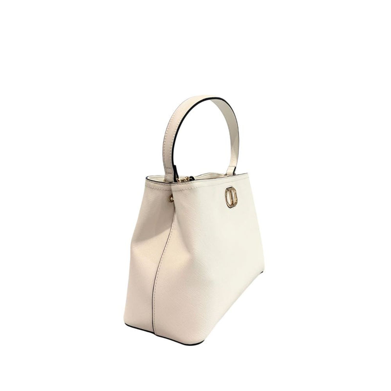 Twinset White PU Women Handbag - Chic Elegance