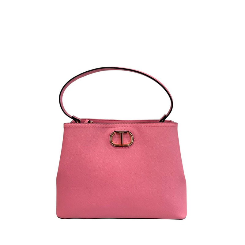 Twinset Pink PU Handbag for Women - Elegant & Functional