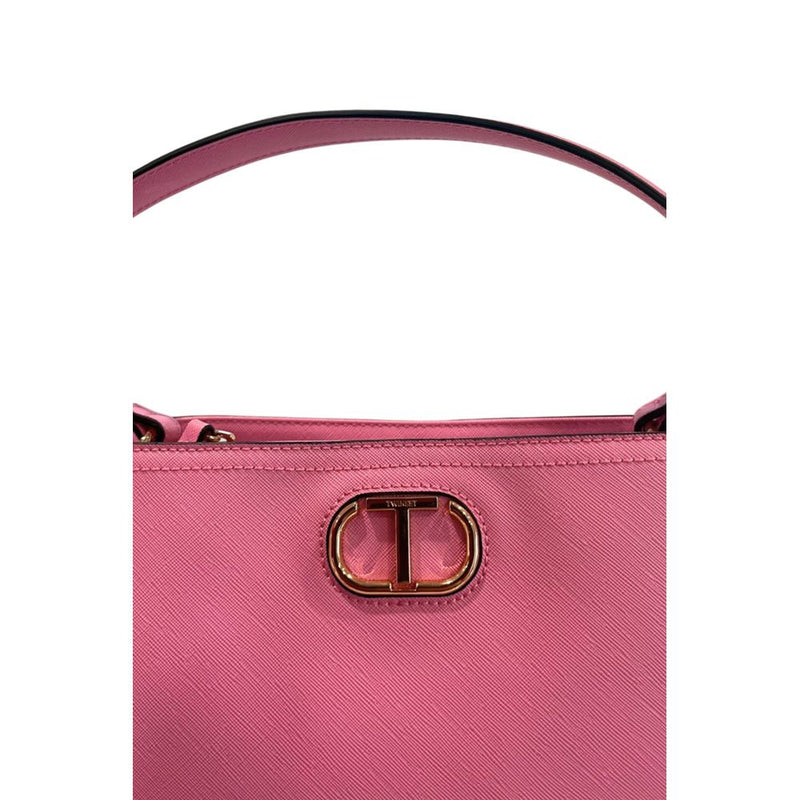 Twinset Pink PU Handbag for Women - Elegant & Functional
