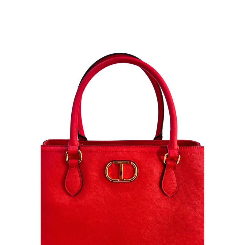 Twinset White PU Handbag for Women - Chic and Practical