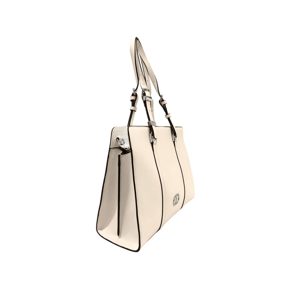 Twinset White PU Women Shoulder Bag - Modern Elegance