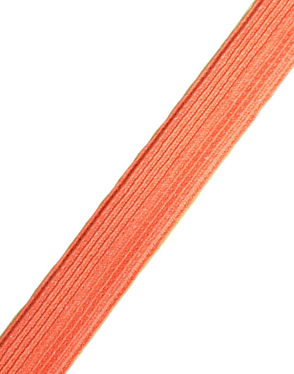 Malo Groen Oranje Gevlochten Metalen Gesp Taille Riem