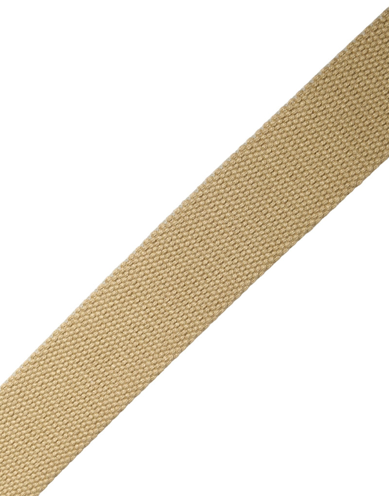 GF Ferre Men Beige Canvas Silver Metal Buckle Belt