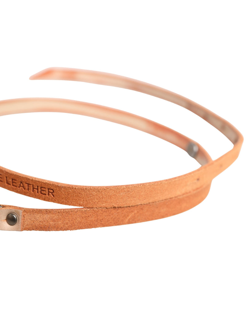 Ceinture Skinny Femme Orange avec Boucle Métallique Argent Scervino Street