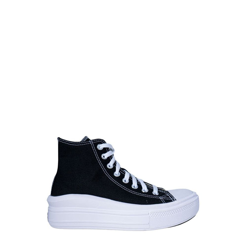 Converse Black Cotton Platform Sneakers for Women