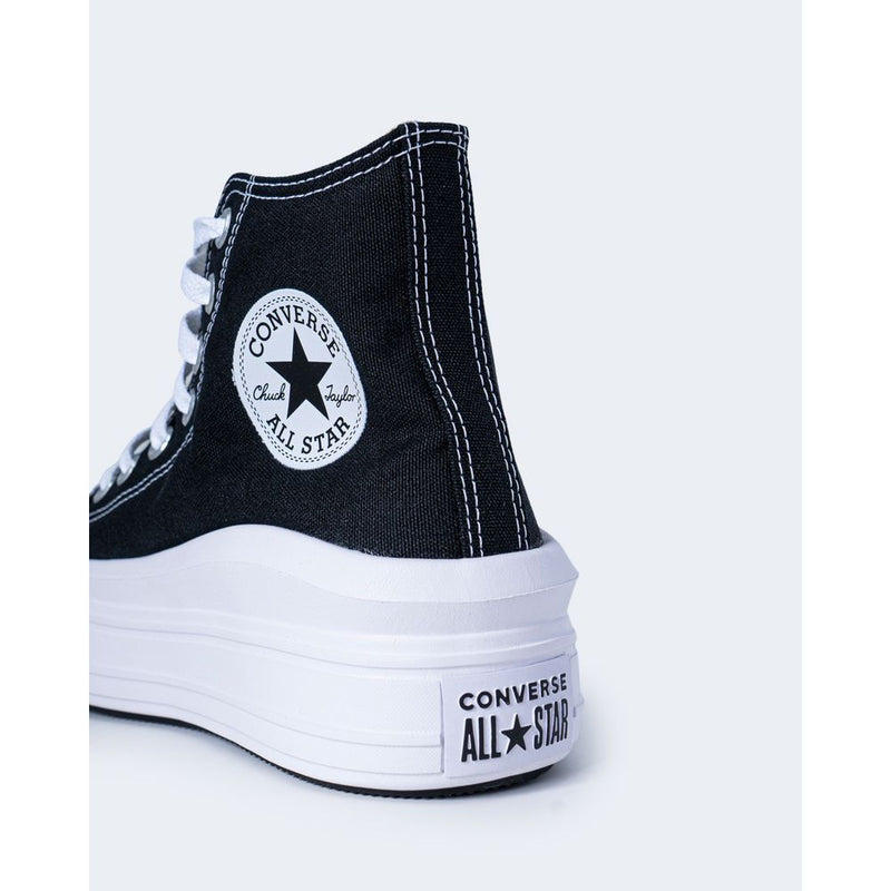 Converse Black Cotton Platform Sneakers for Women