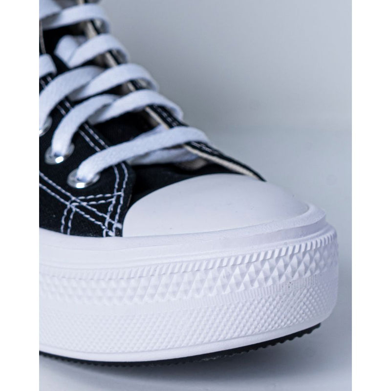 Converse Black Cotton Platform Sneakers for Women