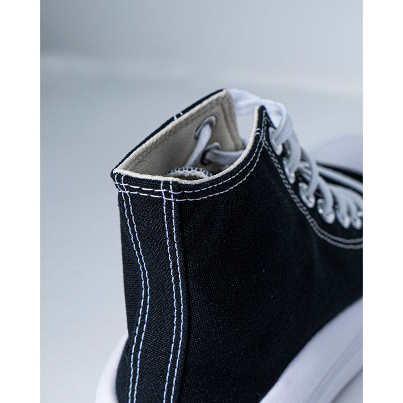 Converse Black Cotton Platform Sneakers for Women