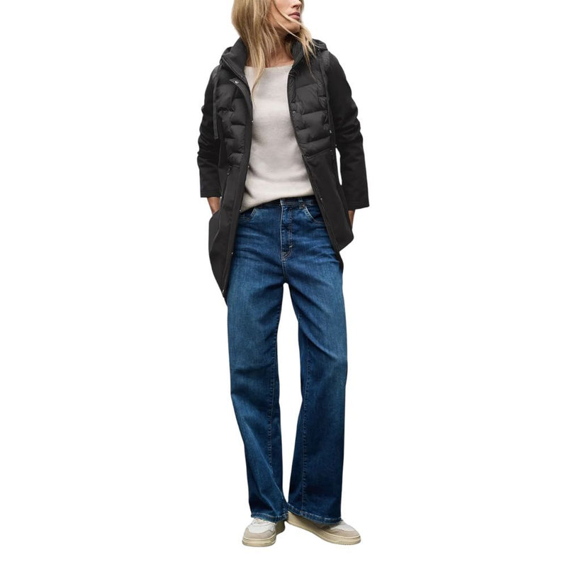 Street One Mat Mix Softshell Veste Puffer Femme Noir