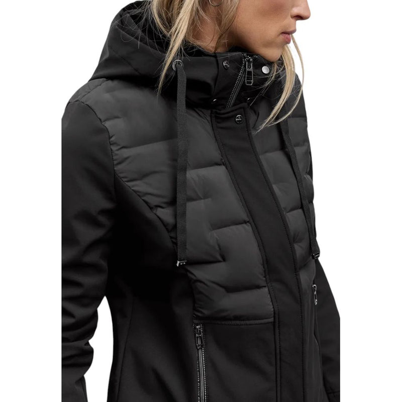 Street One Mat Mix Softshell Veste Puffer Femme Noir