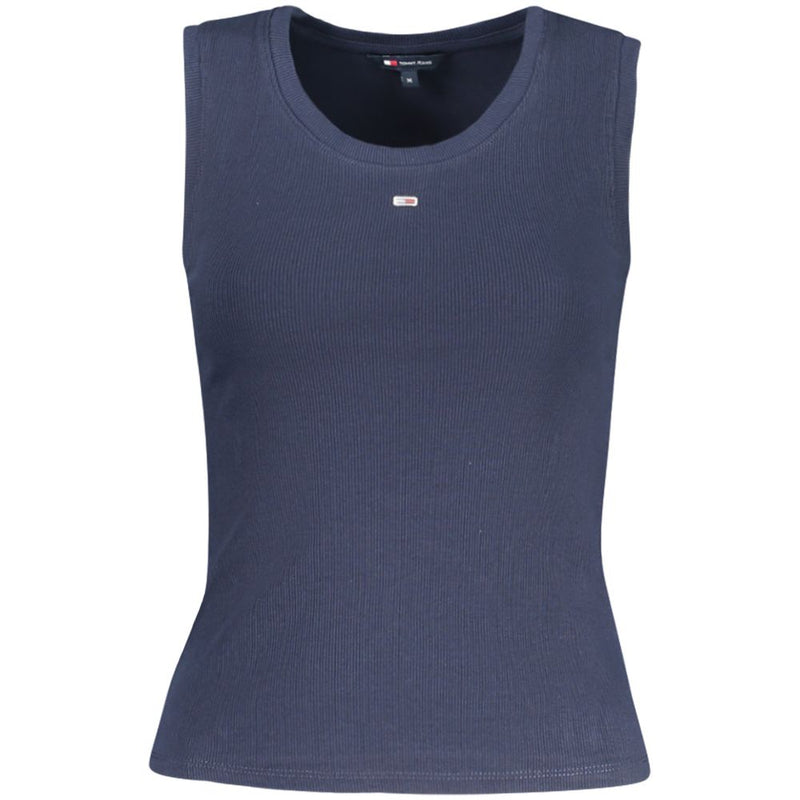 Tommy Hilfiger Tank Top Femme en Coton Bleu