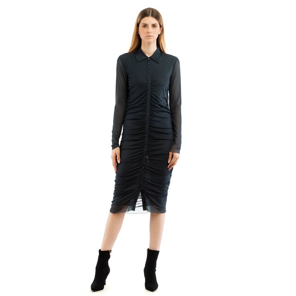 Patrizia Pepe Blue Casual Dress - Elegant Longsleeve Design