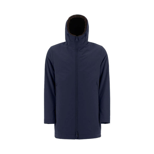 Herno Blauwe Polyamide Jas