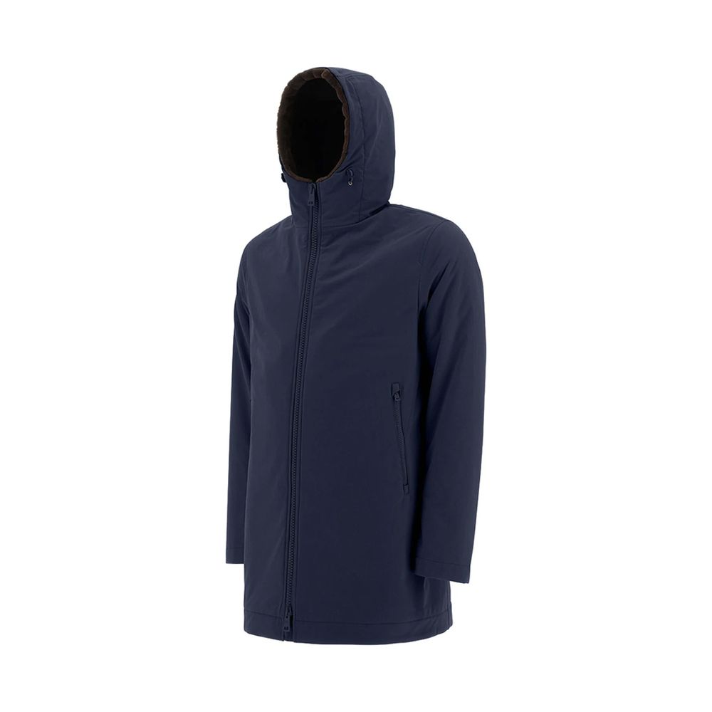 Herno Blauwe Polyamide Jas