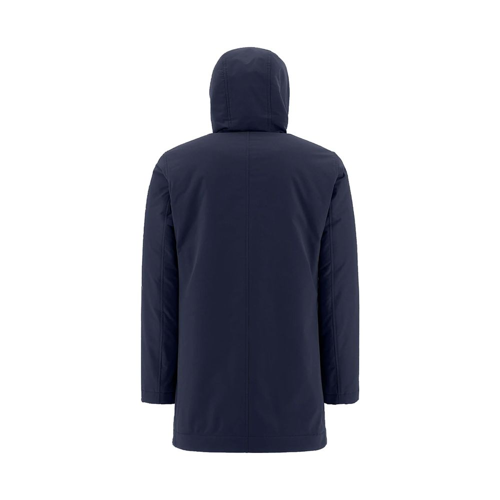 Herno Blauwe Polyamide Jas