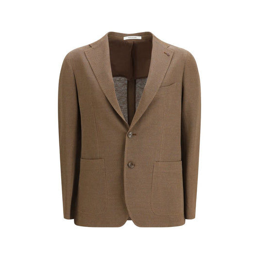 Tagliatore Bruine Linnen Blazer